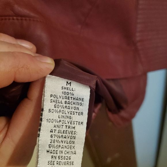 Kate and Mallory faux leather jacket size medium - Picture 8 of 8